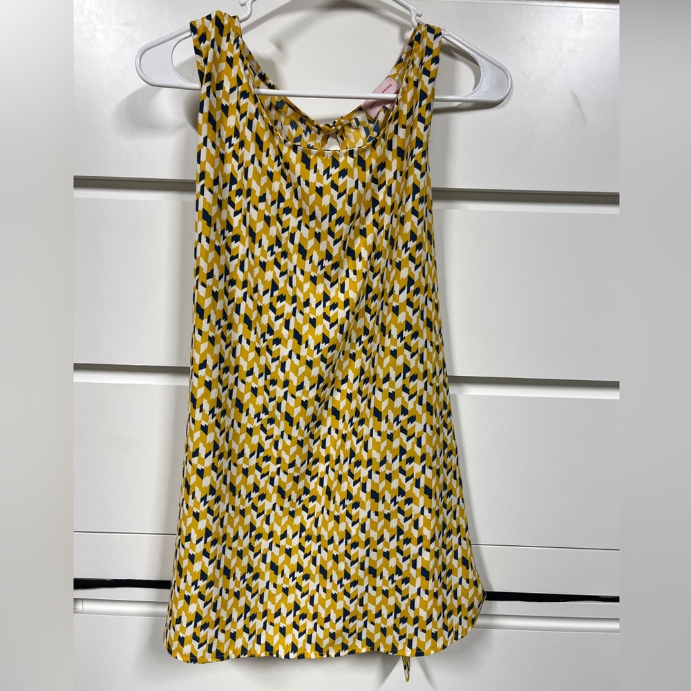Yellow Tank Top with Tie in the back